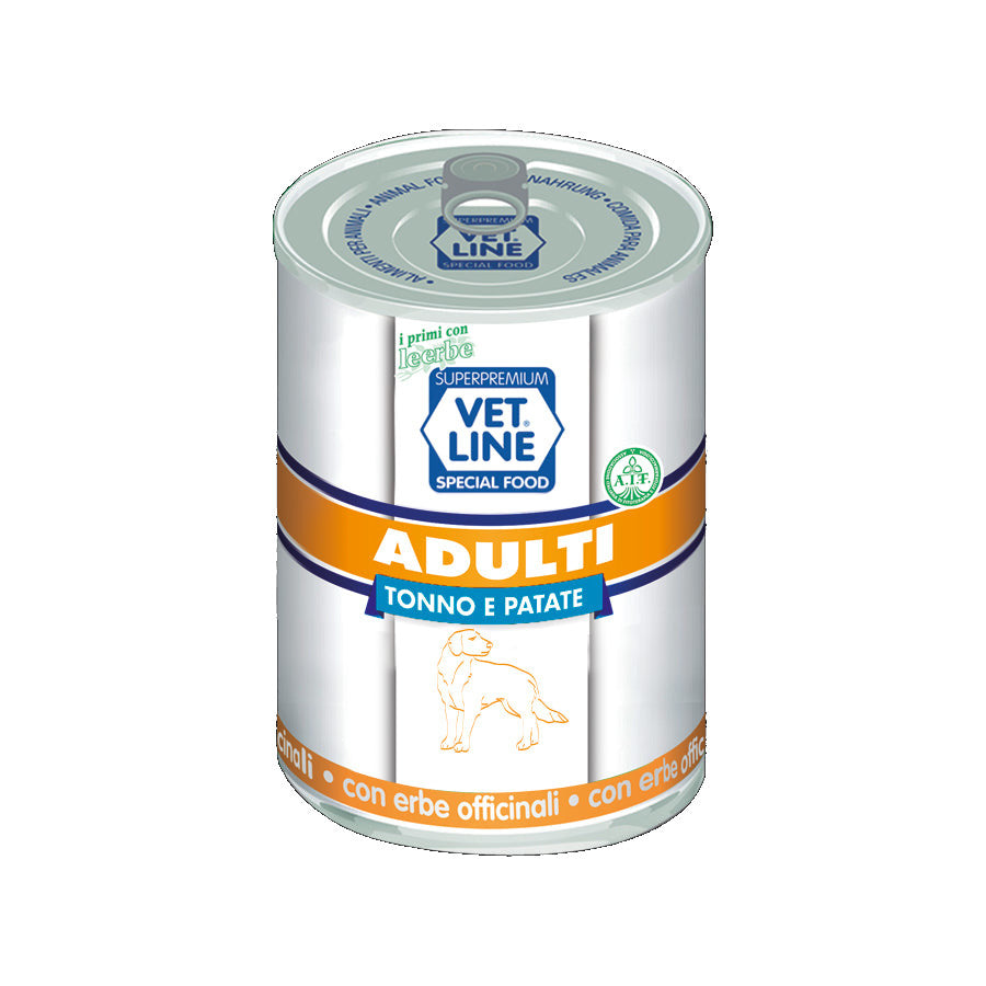Vet Line Adulti Ipoallergenico Tonno & Patate 400g Vet Line Adulti Ipoallergenico Tonno & Patate 400g